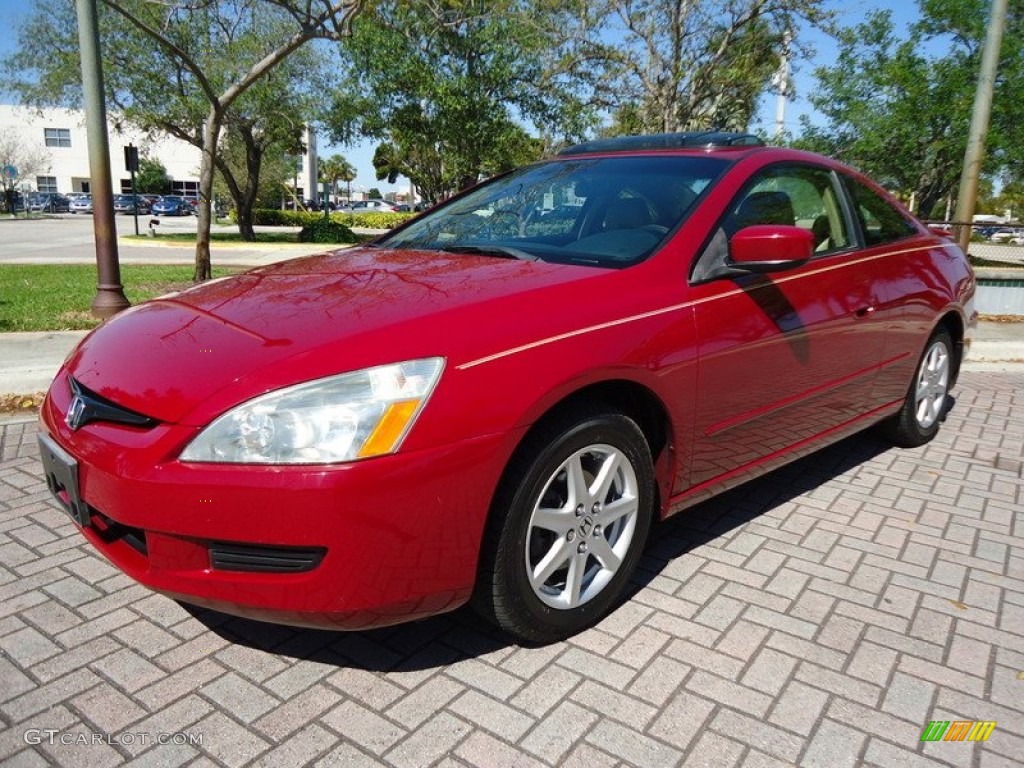 San Marino Red 2003 Honda Accord EX V6 Coupe Exterior Photo #88616524