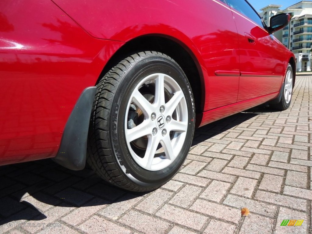 2003 Accord EX V6 Coupe - San Marino Red / Ivory photo #17