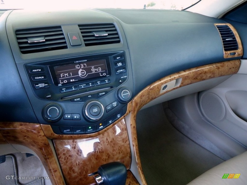 2003 Honda Accord EX V6 Coupe Ivory Dashboard Photo #88616836