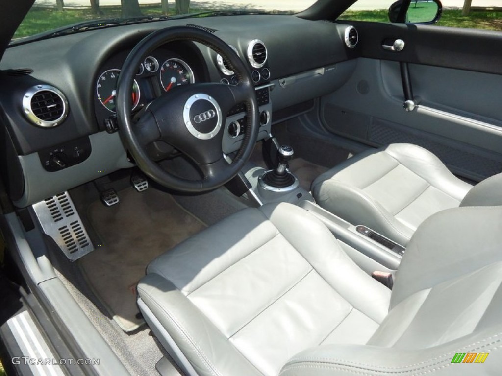 Aviator Grey Interior 2001 Audi TT 1.8T quattro Roadster Photo #88617679