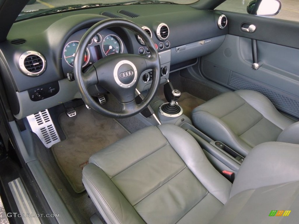 Aviator Grey Interior 2001 Audi TT 1.8T quattro Roadster Photo #88618189