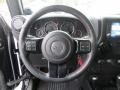 Black 2012 Jeep Wrangler Unlimited Sahara Mopar JK-8 Conversion 4x4 Steering Wheel