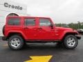 Flame Red - Wrangler Unlimited Sahara 4x4 Photo No. 8