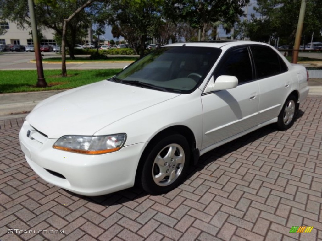 2000 Accord EX-L Sedan - Taffeta White / Ivory photo #9