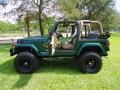 2000 Forest Green Pearl Jeep Wrangler Sahara 4x4  photo #10