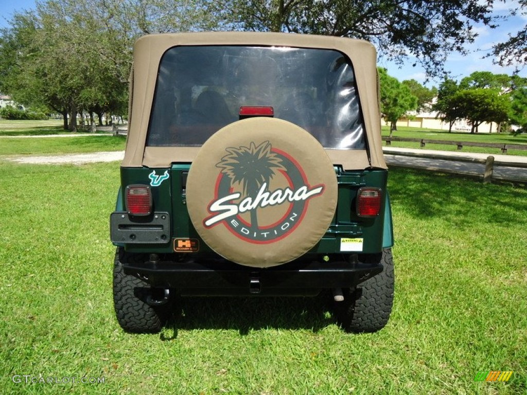 2000 Wrangler Sahara 4x4 - Forest Green Pearl / Camel/Dark Green photo #23