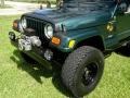 2000 Forest Green Pearl Jeep Wrangler Sahara 4x4  photo #38