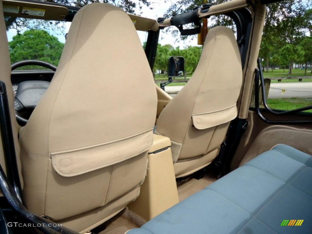 2000 Wrangler Sahara 4x4 - Forest Green Pearl / Camel/Dark Green photo #41