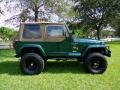 2000 Forest Green Pearl Jeep Wrangler Sahara 4x4  photo #44