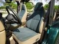 2000 Jeep Wrangler Camel/Dark Green Interior Front Seat Photo