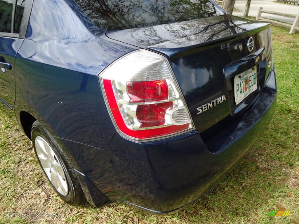 2007 Sentra 2.0 - Blue Onyx Metallic / Beige photo #35