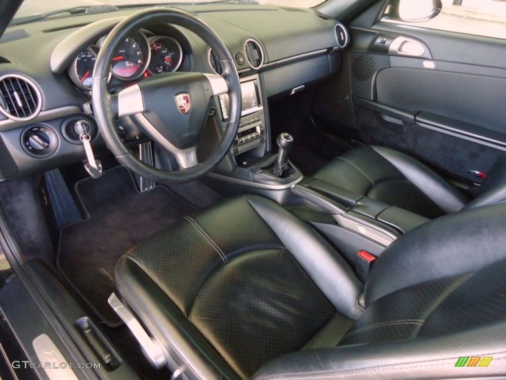 Black Interior 2005 Porsche Boxster Standard Boxster Model Photo #88624405