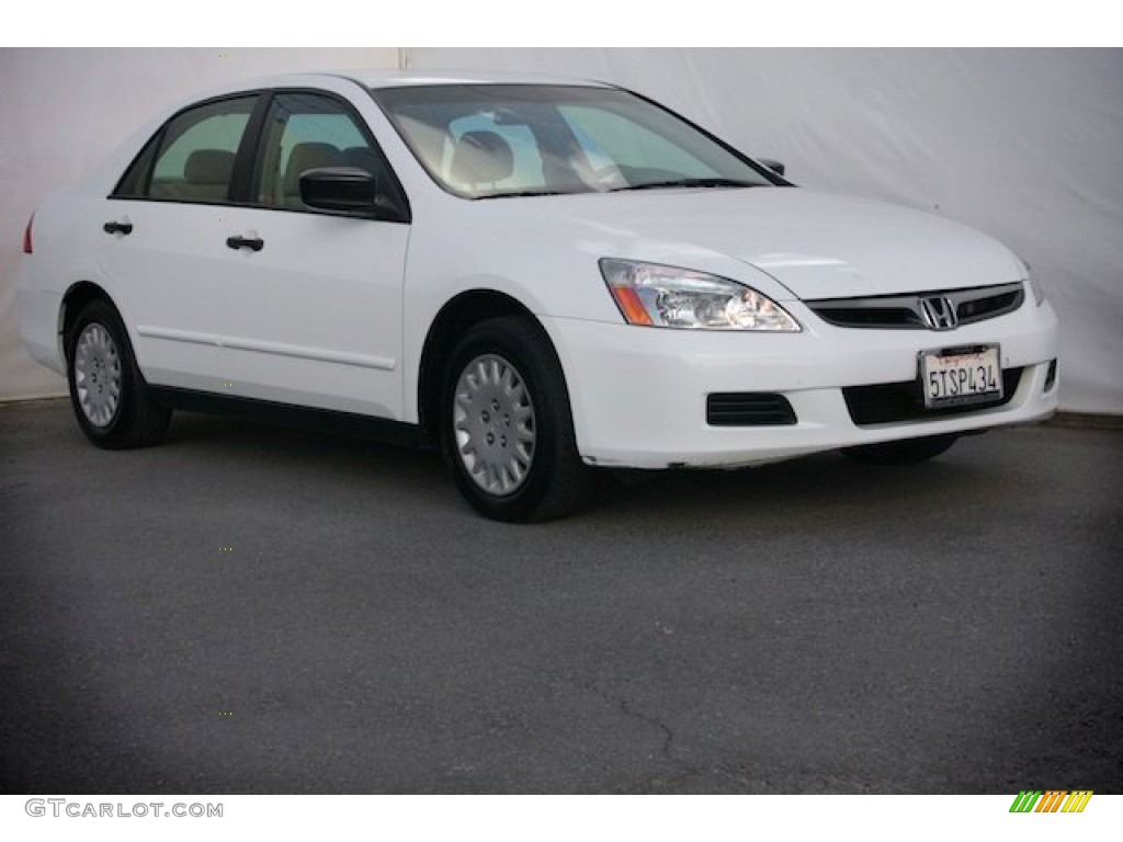 2006 Accord Value Package Sedan - Taffeta White / Ivory photo #1