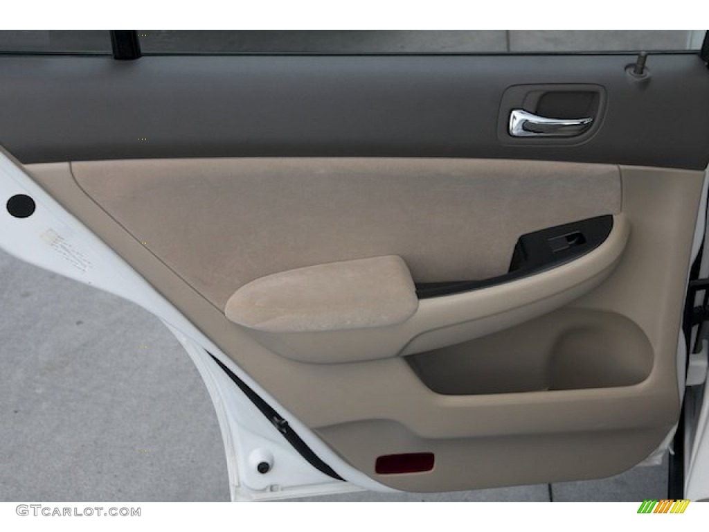 2006 Honda Accord Value Package Sedan Ivory Door Panel Photo #88626052
