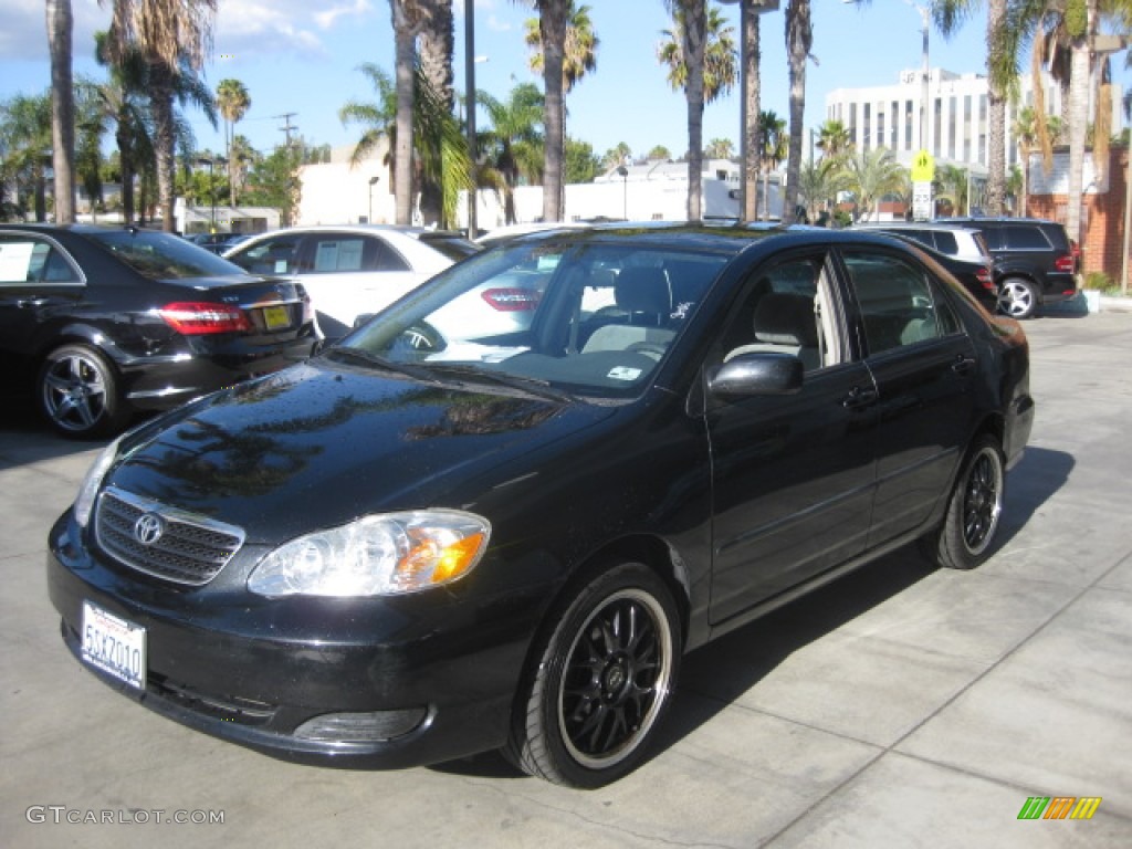 2006 Corolla CE - Black Sand Pearl / Stone photo #4