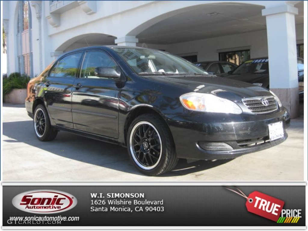 2006 Corolla CE - Black Sand Pearl / Stone photo #25