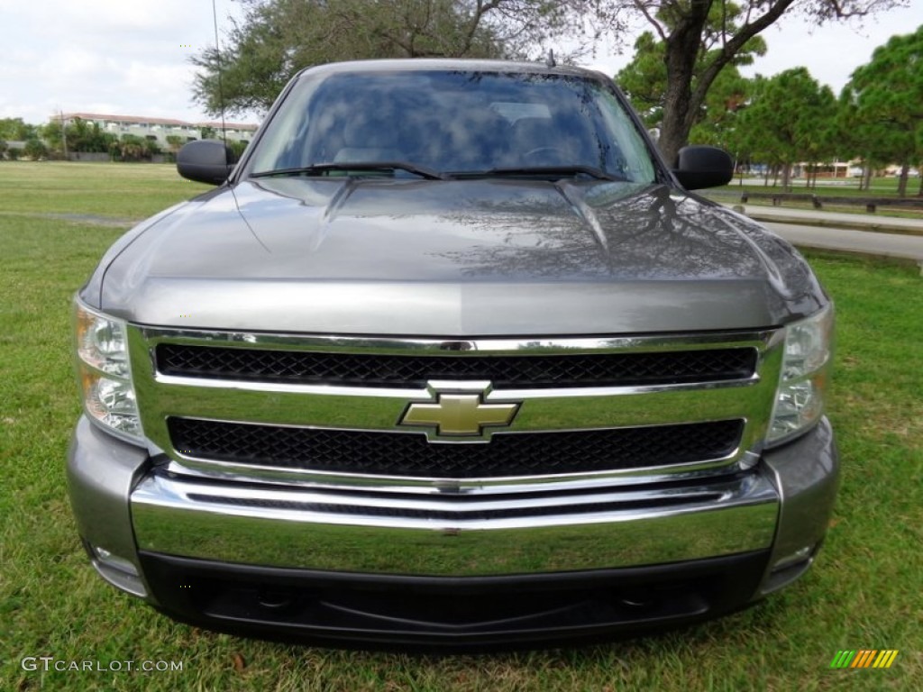 2007 Silverado 1500 LT Extended Cab - Graystone Metallic / Light Titanium/Ebony Black photo #13