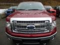 2013 Ruby Red Metallic Ford F150 XLT SuperCab 4x4  photo #6