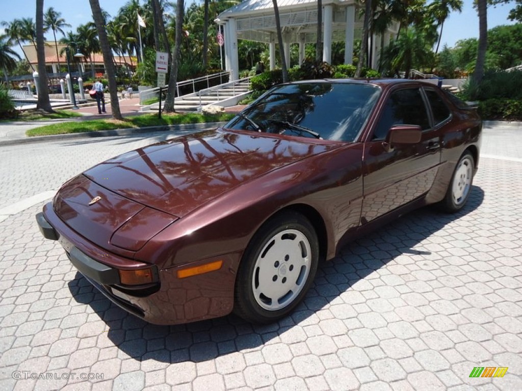1987 944  - Mahogany Brown Metallic / Beige photo #7