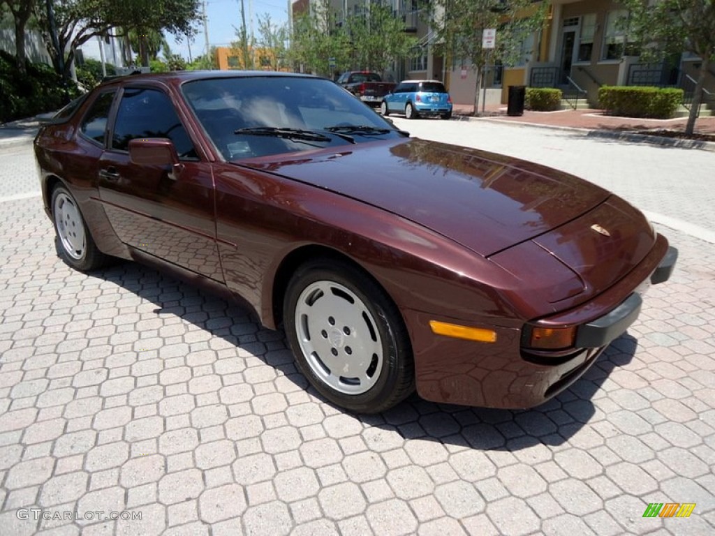 1987 944  - Mahogany Brown Metallic / Beige photo #8