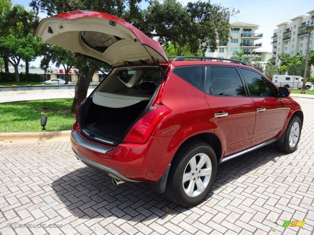 2006 Murano SL - Sunset Red Pearl Metallic / Charcoal photo #2