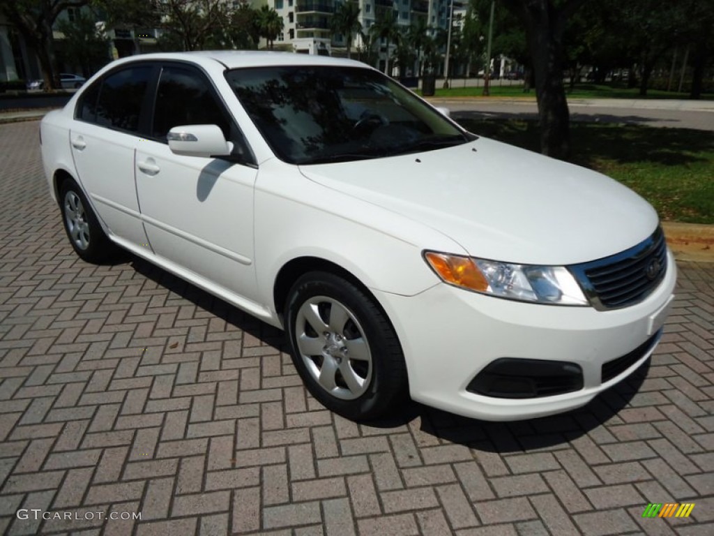 2009 Optima LX - Clear White / Beige photo #1