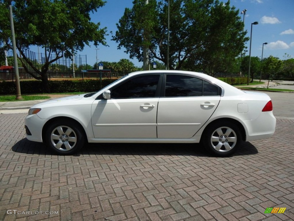 2009 Optima LX - Clear White / Beige photo #3