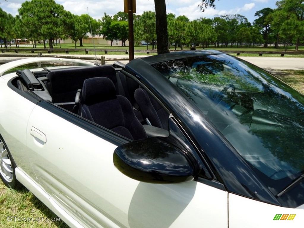 2001 Eclipse Spyder GT - Dover White Pearl / Black photo #5