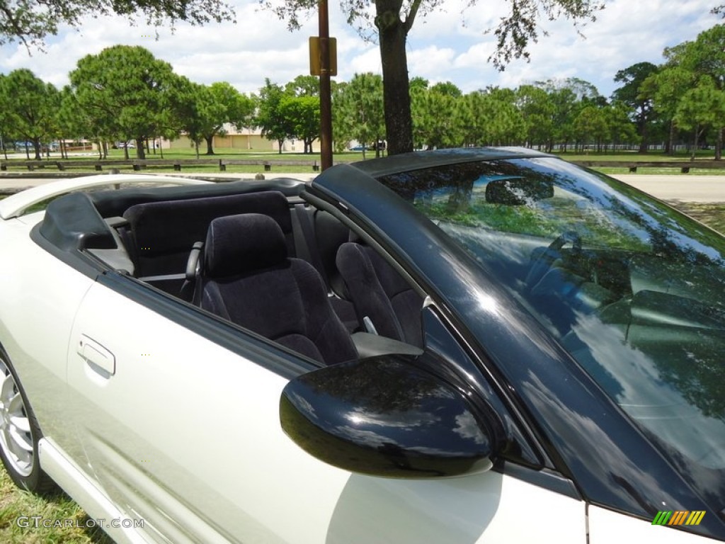 2001 Eclipse Spyder GT - Dover White Pearl / Black photo #45