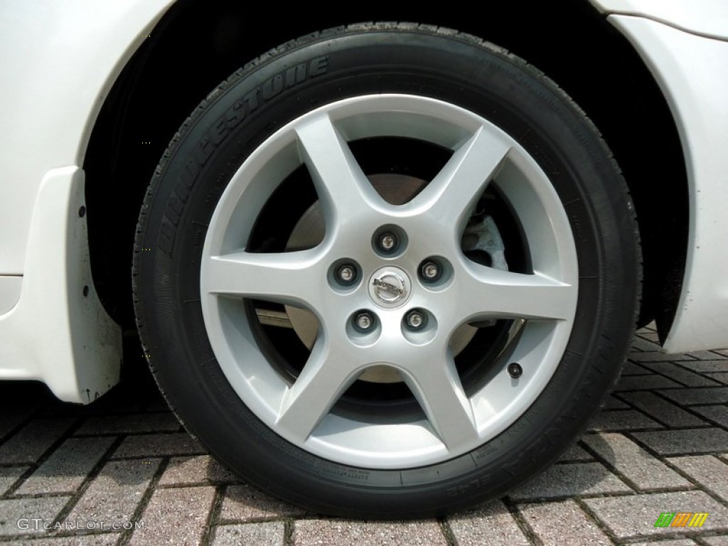 2004 Altima 3.5 SE - Satin White / Charcoal photo #33