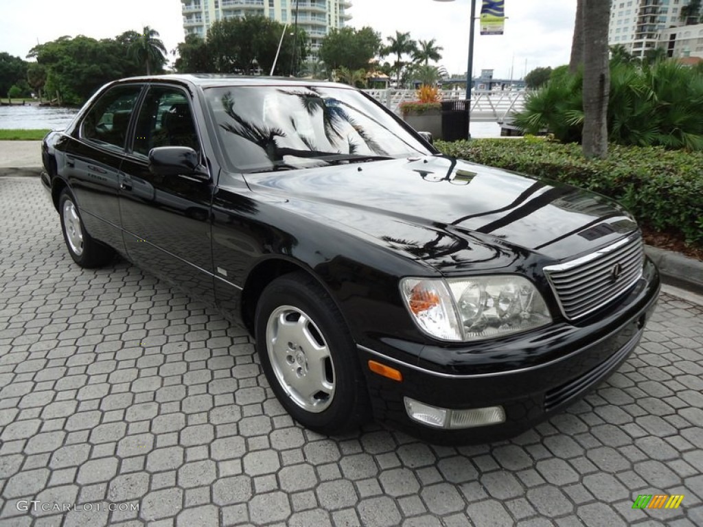 Black Onyx 2000 Lexus LS 400 Platinum Series Exterior Photo #88635823