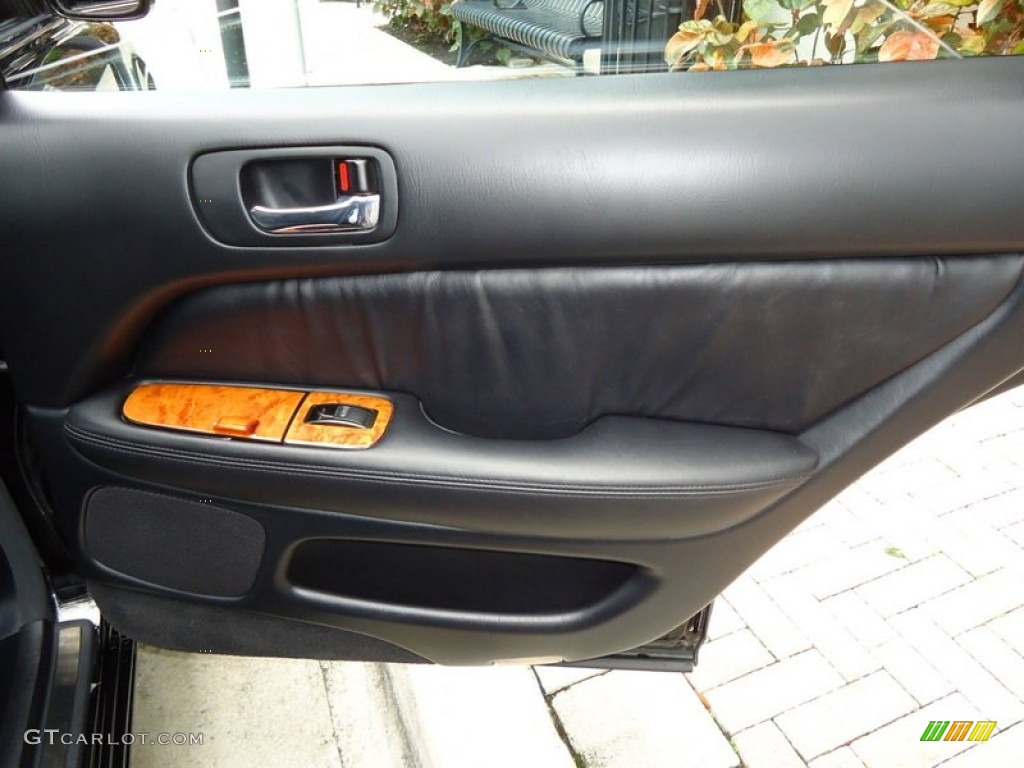 2000 Lexus LS 400 Platinum Series Black Door Panel Photo #88636006