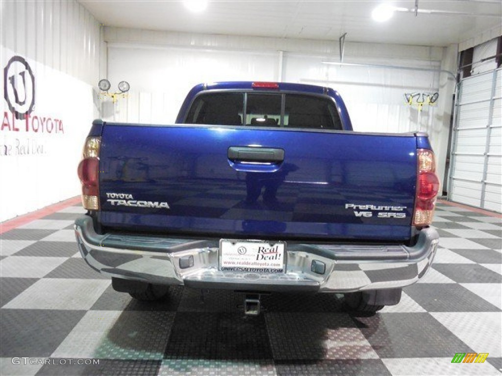 2007 Tacoma V6 SR5 PreRunner Double Cab - Speedway Blue Pearl / Taupe photo #6