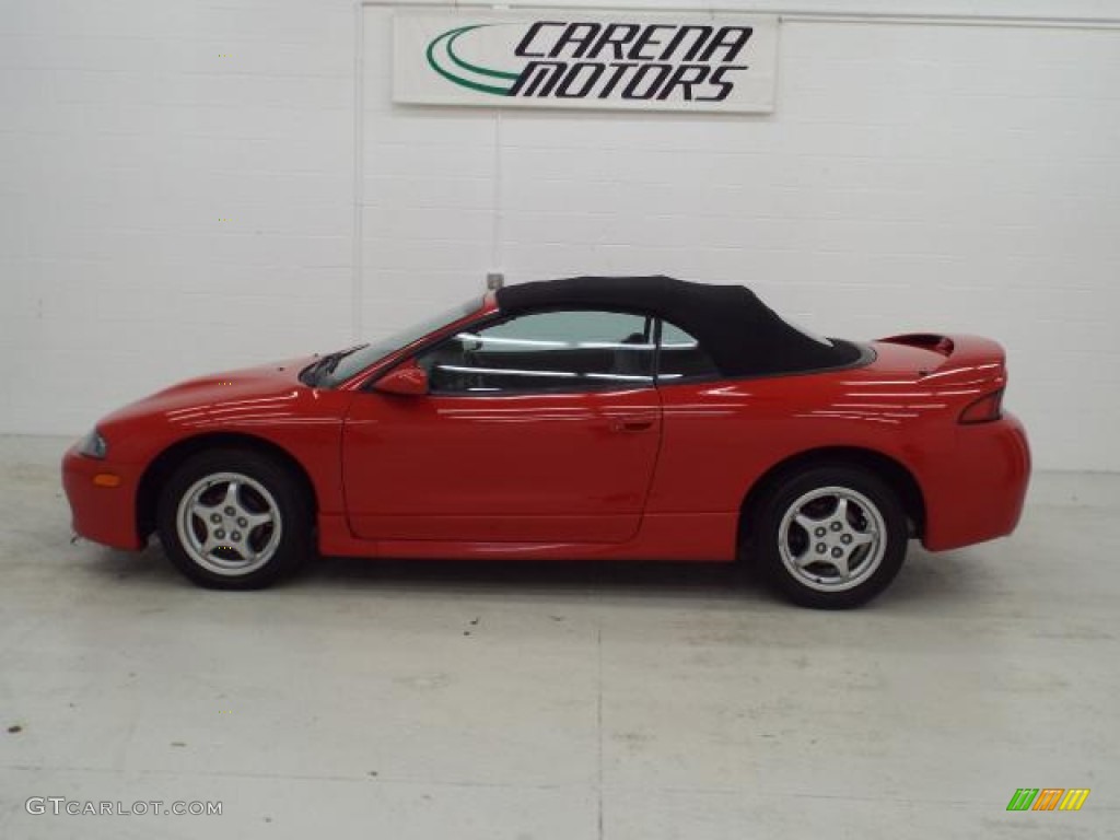 1997 Eclipse Spyder GS-T Turbo - Saronno Red / Gray photo #4