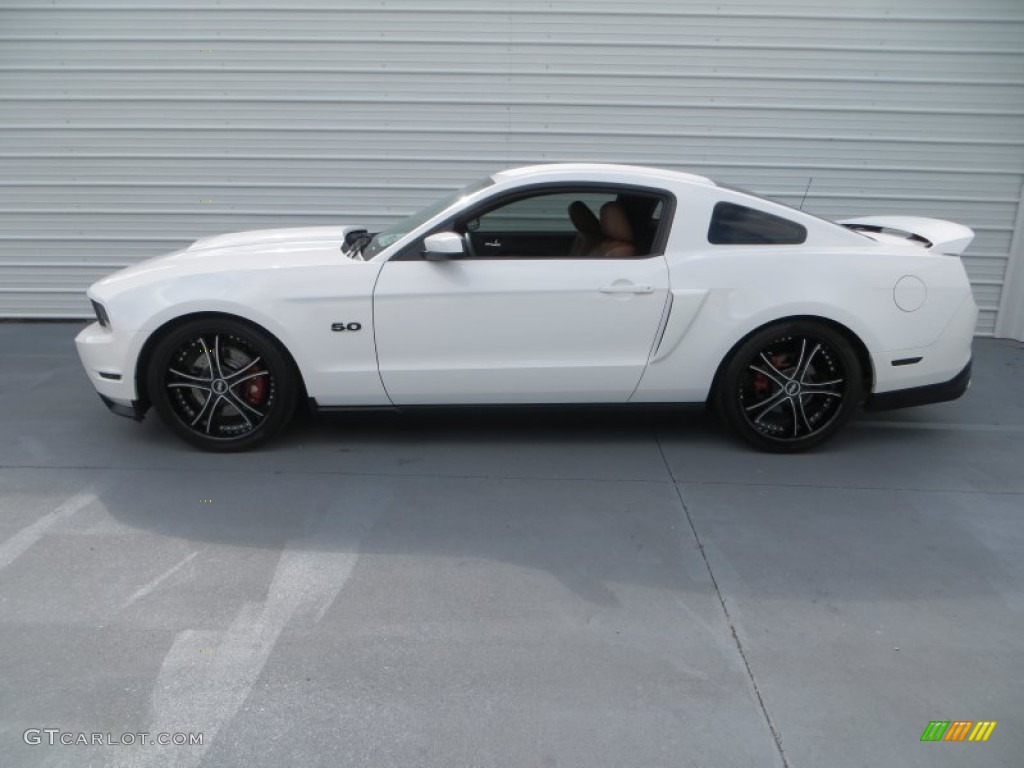 2011 Mustang GT Premium Coupe - Performance White / Saddle photo #6