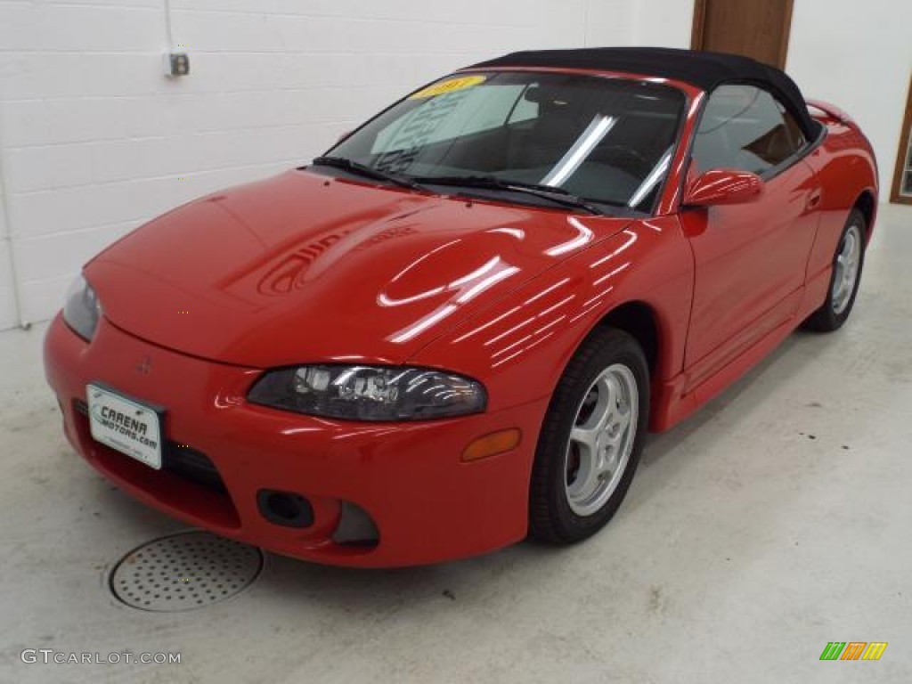 1997 Eclipse Spyder GS-T Turbo - Saronno Red / Gray photo #12