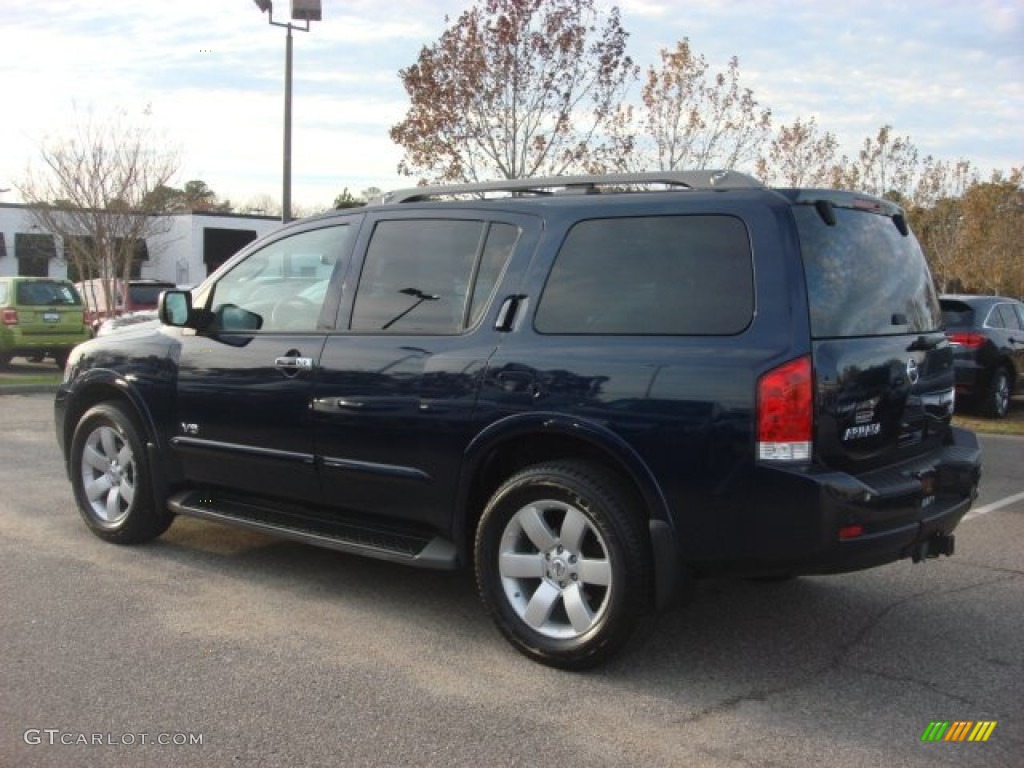 2008 Armada LE 4x4 - Majestic Blue / Almond photo #3
