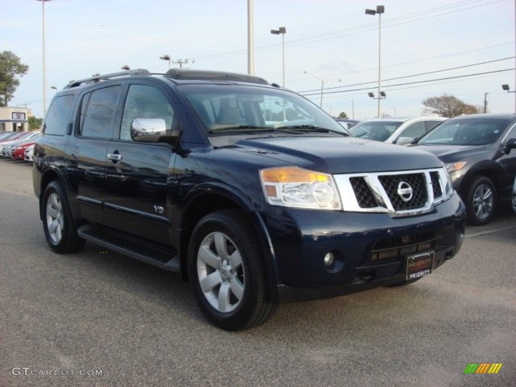 2008 Armada LE 4x4 - Majestic Blue / Almond photo #7
