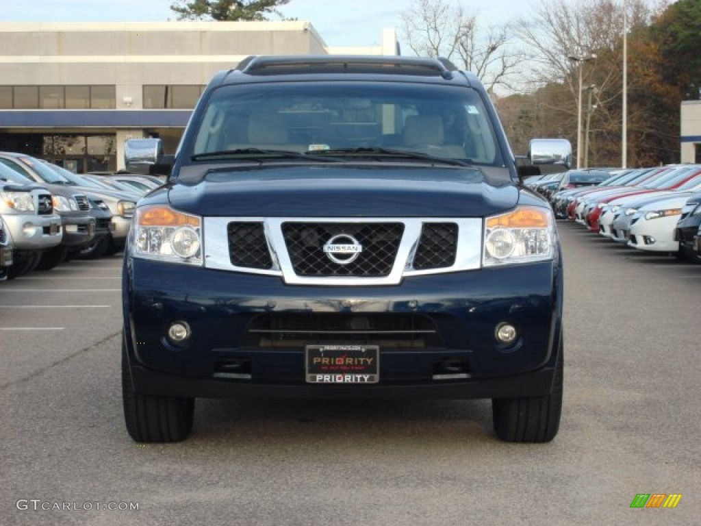 2008 Armada LE 4x4 - Majestic Blue / Almond photo #9