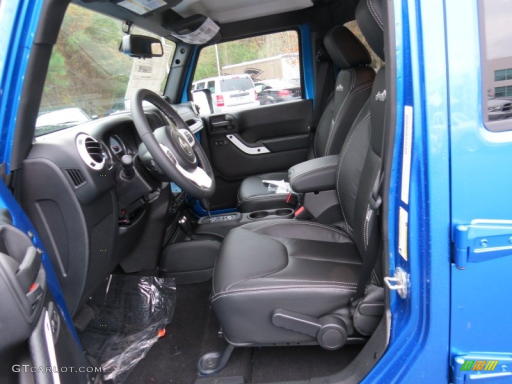 Polar Edition Black w/Pearl Accent Stitching Interior 2014 Jeep Wrangler Unlimited Polar Edition 4x4 Photo #88638385