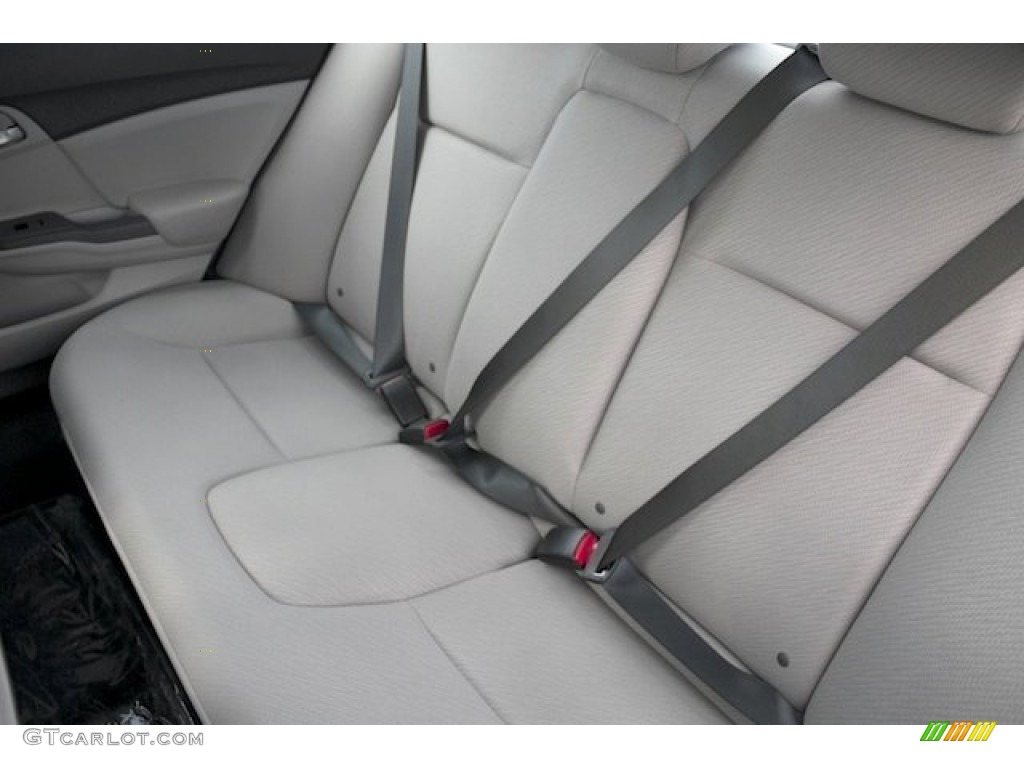 2013 Civic LX Sedan - Alabaster Silver Metallic / Gray photo #13