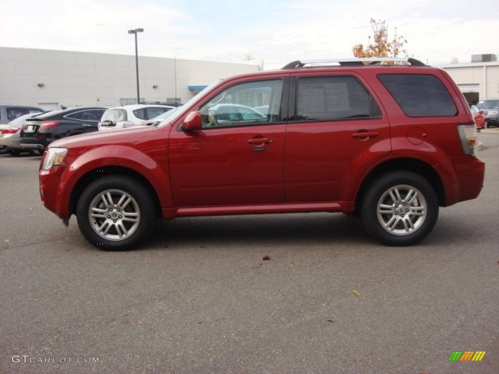 2010 Mariner V6 Premier 4WD - Sangria Red Metallic / Stone photo #3
