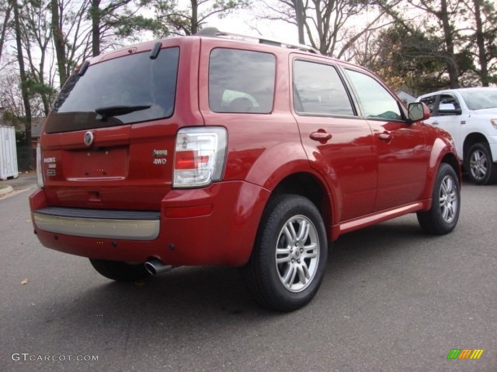 2010 Mariner V6 Premier 4WD - Sangria Red Metallic / Stone photo #6
