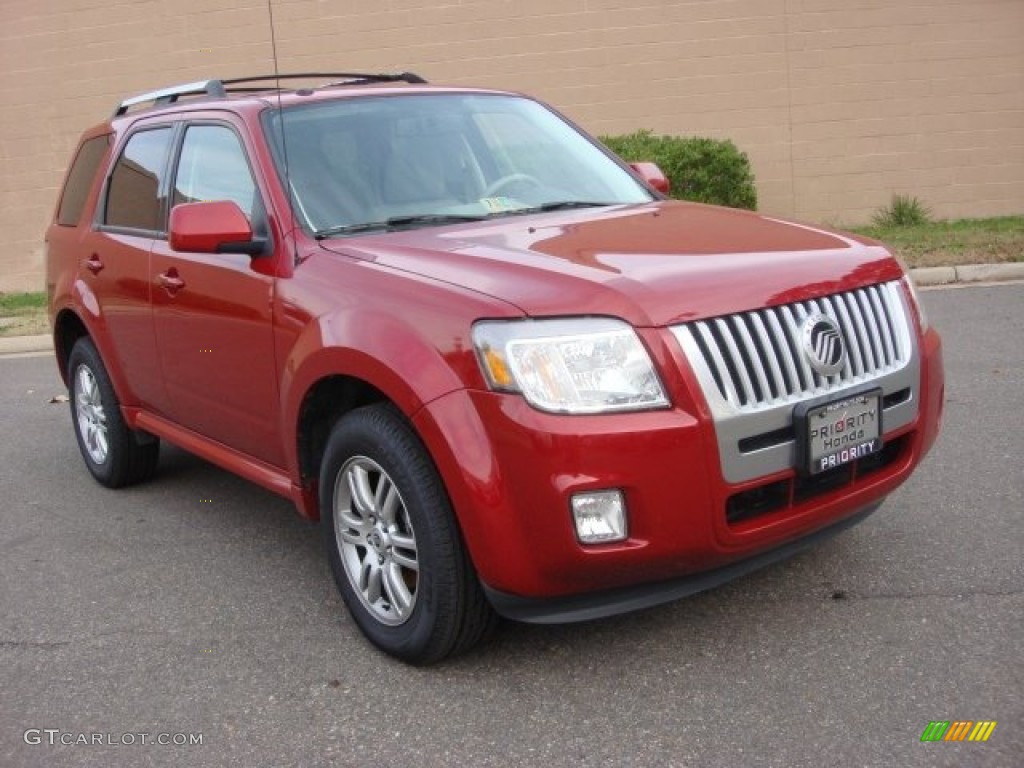 2010 Mariner V6 Premier 4WD - Sangria Red Metallic / Stone photo #9