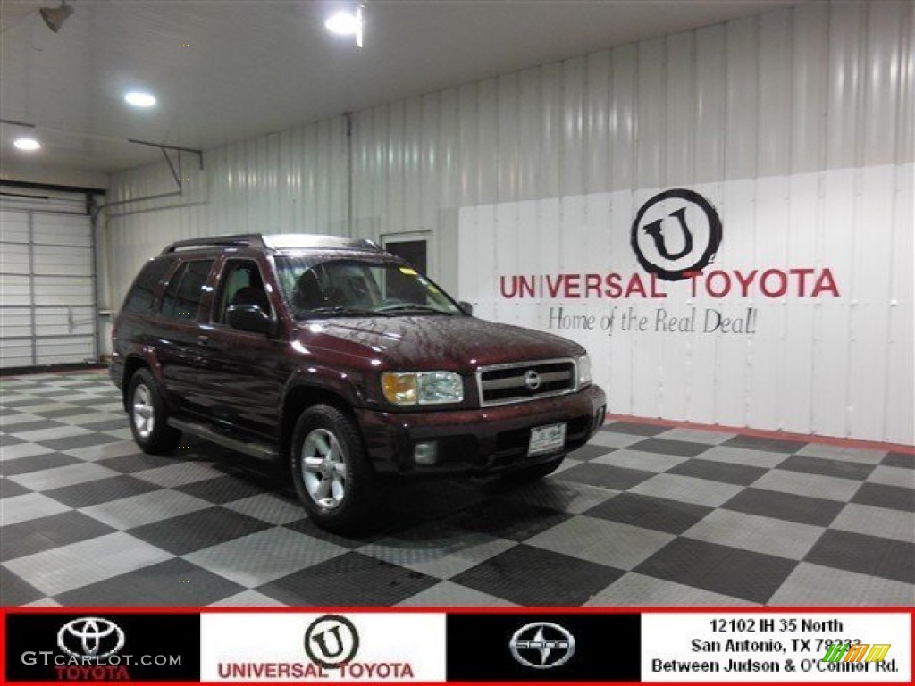 2004 Pathfinder SE - Merlot Red Pearl / Beige photo #1