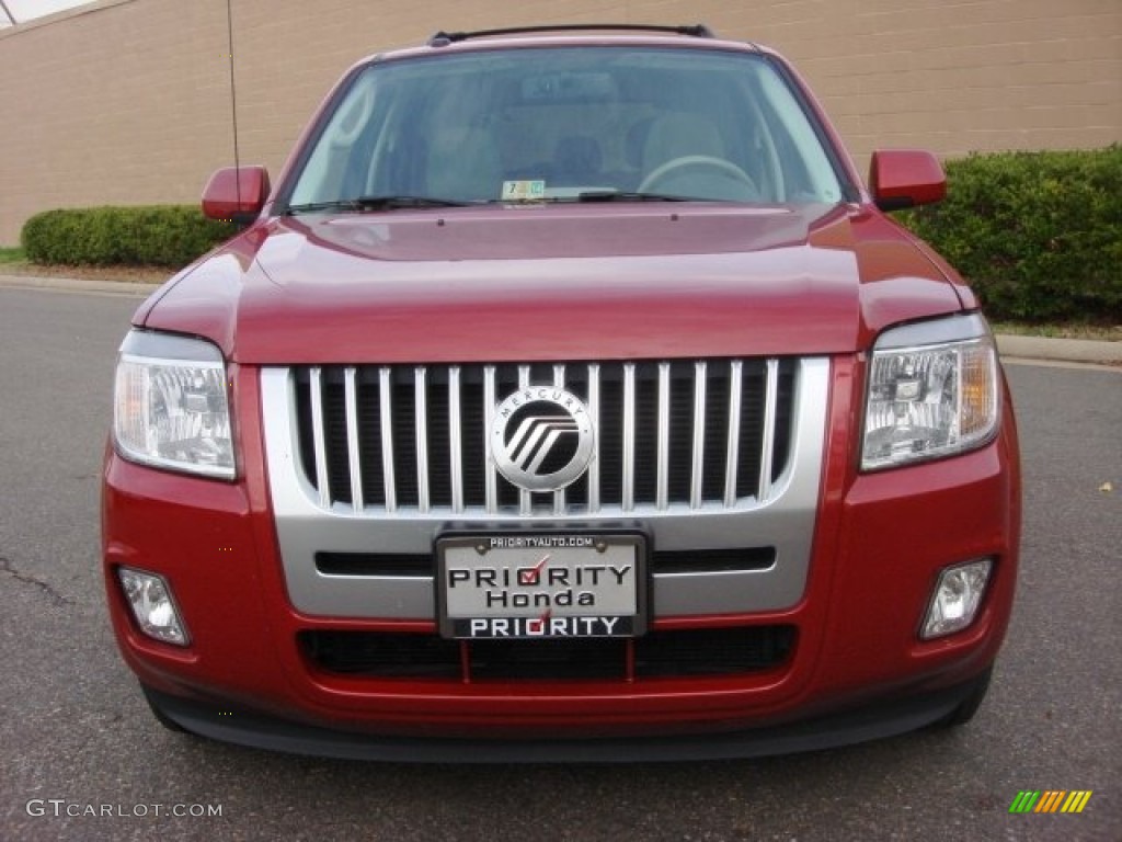 2010 Mariner V6 Premier 4WD - Sangria Red Metallic / Stone photo #10