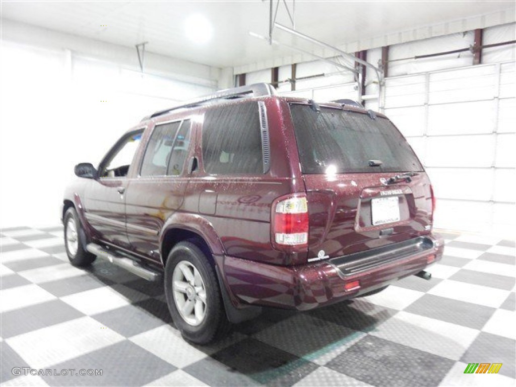 2004 Pathfinder SE - Merlot Red Pearl / Beige photo #5