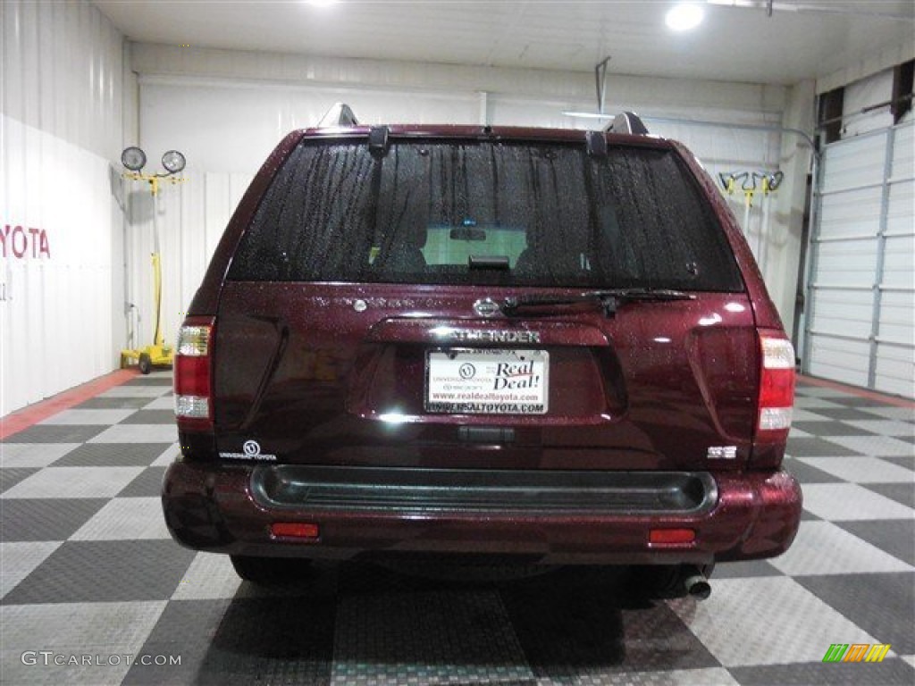 2004 Pathfinder SE - Merlot Red Pearl / Beige photo #6