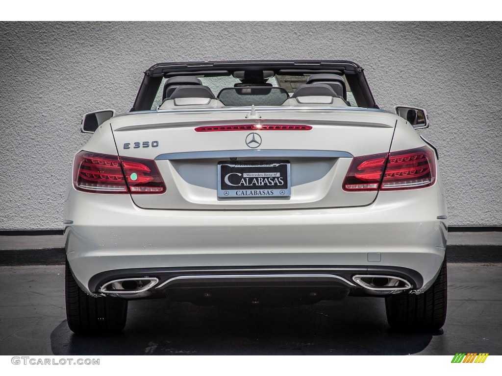 2014 E 350 Cabriolet - Diamond White Metallic / Grey/Black photo #3
