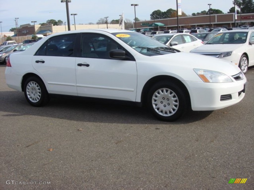 2007 Accord Value Package Sedan - Taffeta White / Ivory photo #7